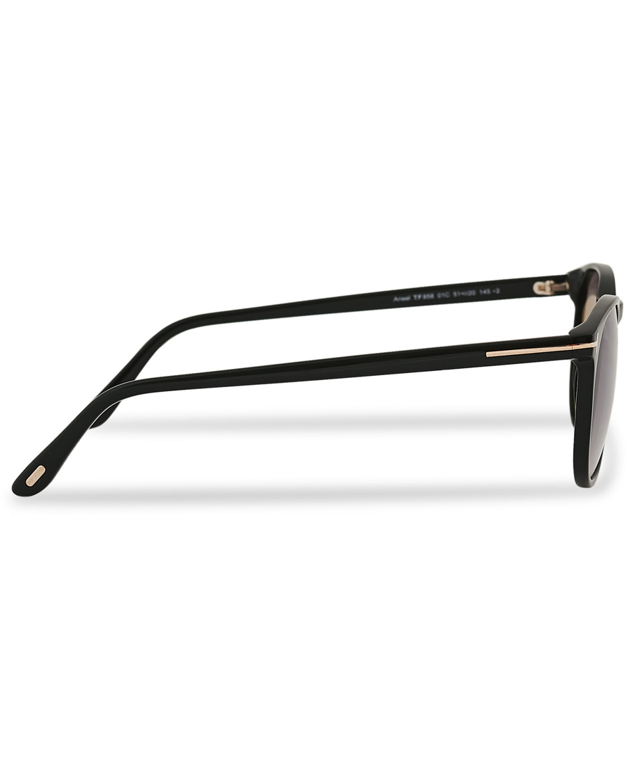 Men | Sunglasses | Tom Ford | Ansel Sunglasses Shiny Black/Smoke Mirror