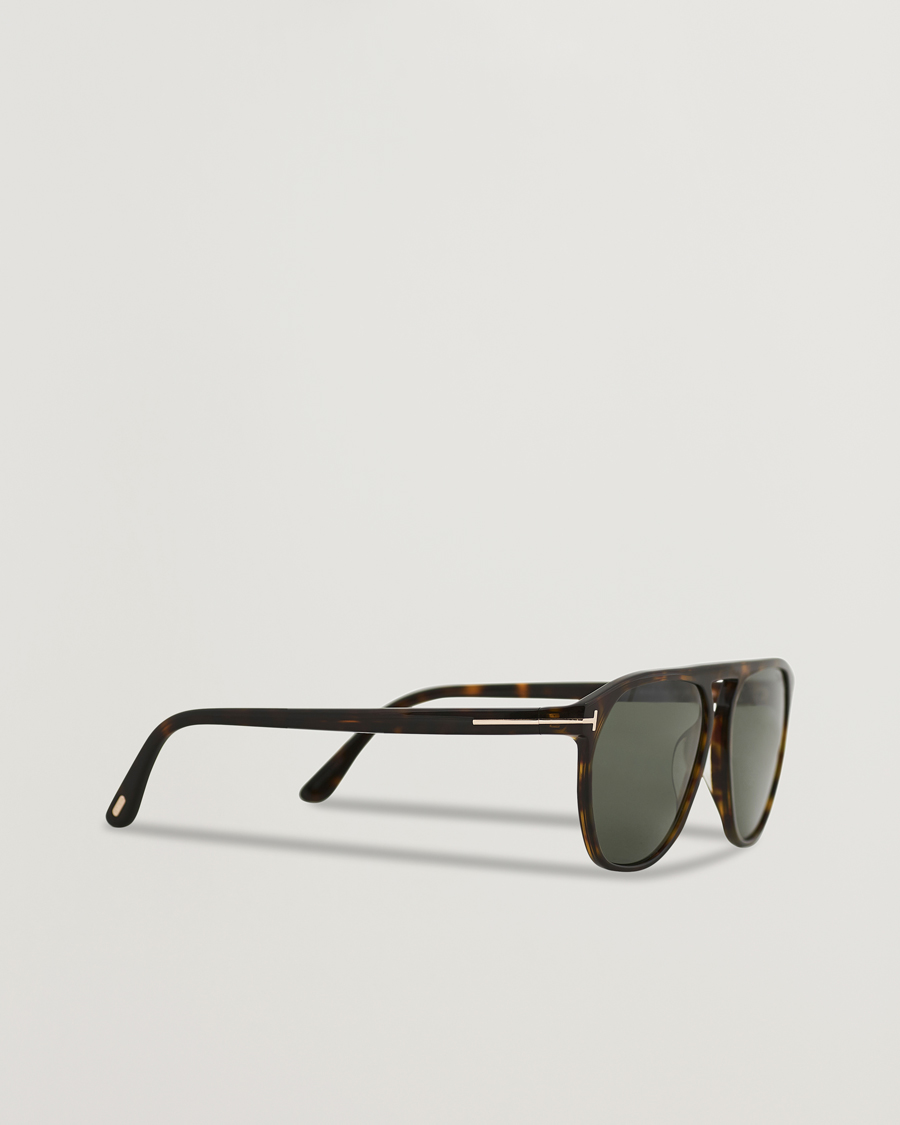 Men | Sunglasses | Tom Ford | Jasper-02 Sunglasses Dark Havana/Green