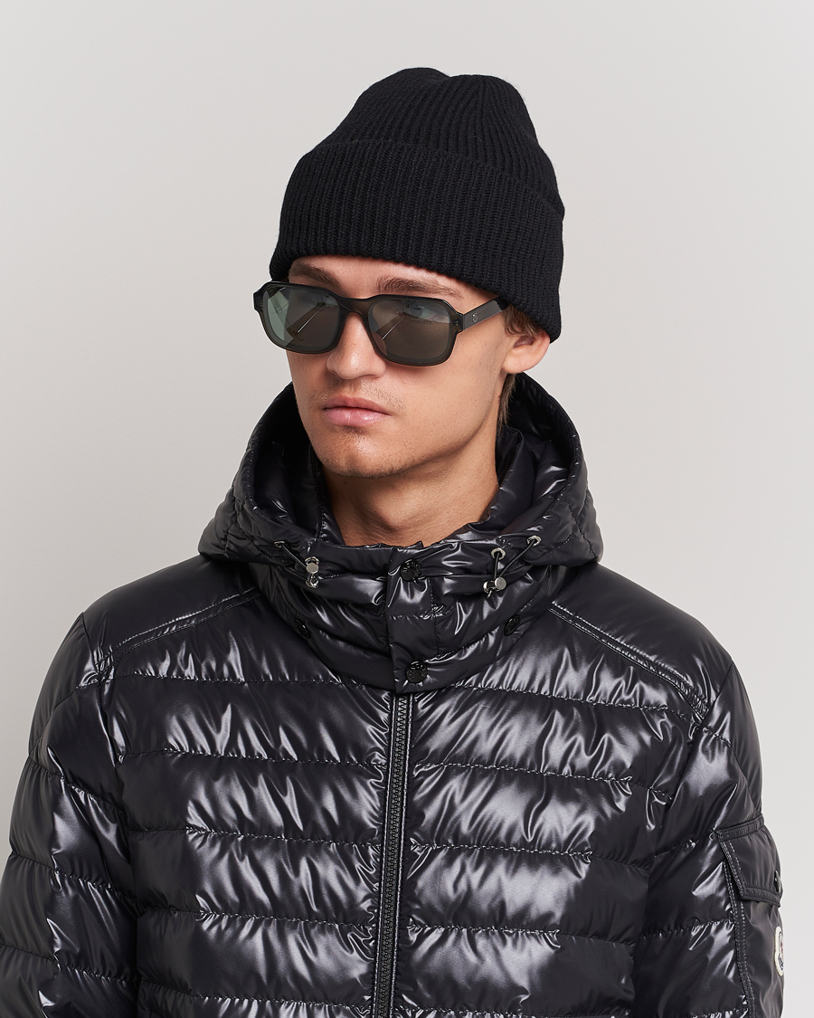 Men | Moncler Lunettes Icebridge Sunglasses Shiny Dark Green/Green Mirror | Moncler Lunettes | Icebridge Sunglasses Shiny Dark Green/Green Mirror