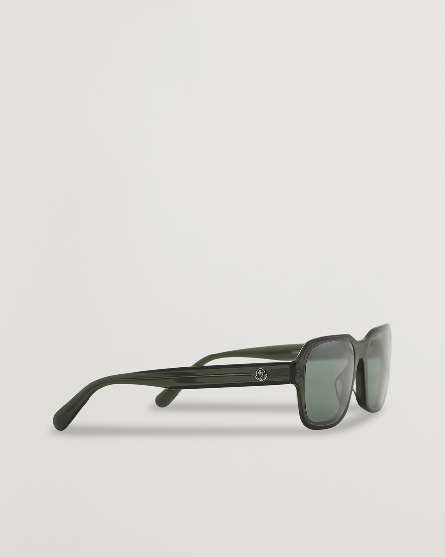 Men | Moncler Lunettes Icebridge Sunglasses Shiny Dark Green/Green Mirror | Moncler Lunettes | Icebridge Sunglasses Shiny Dark Green/Green Mirror