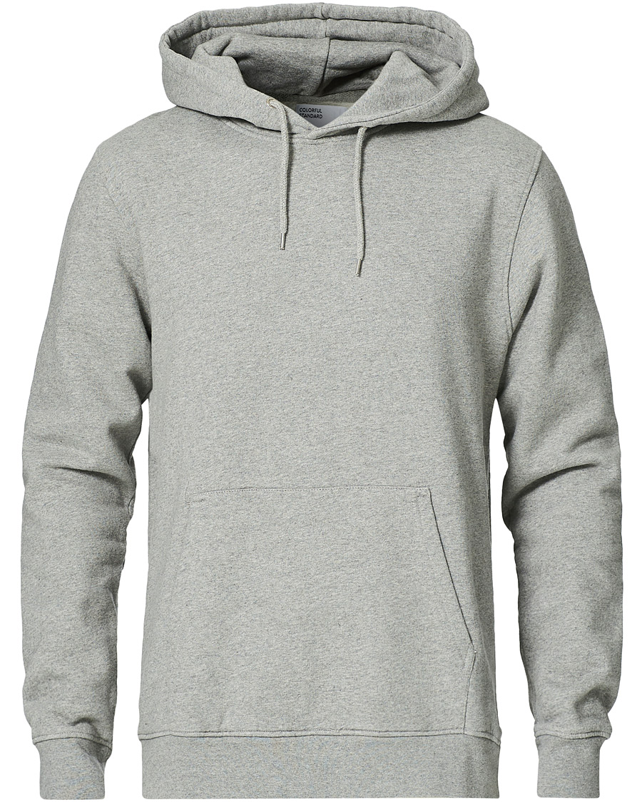 Men | Sweaters & Knitwear | Colorful Standard | Classic Organic Hood Heather Grey