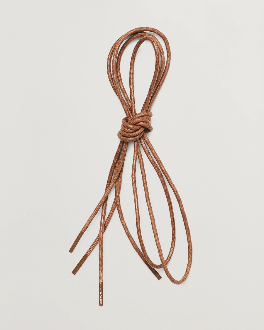 Men | Shoe Care | Saphir Medaille d'Or | Shoe Laces Thin Waxed 75cm Tobacco
