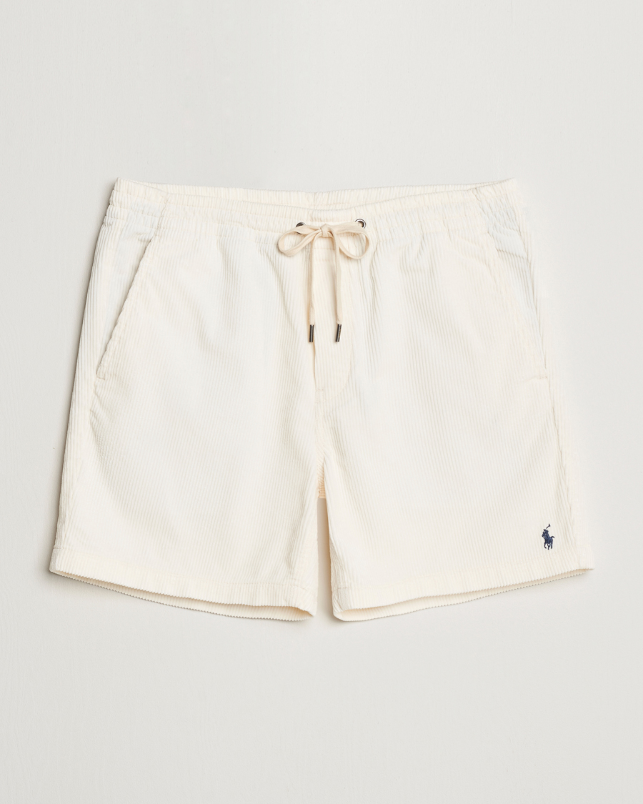 Men | Shorts | Polo Ralph Lauren | Prepster Corduroy Drawstring Shorts Warm White
