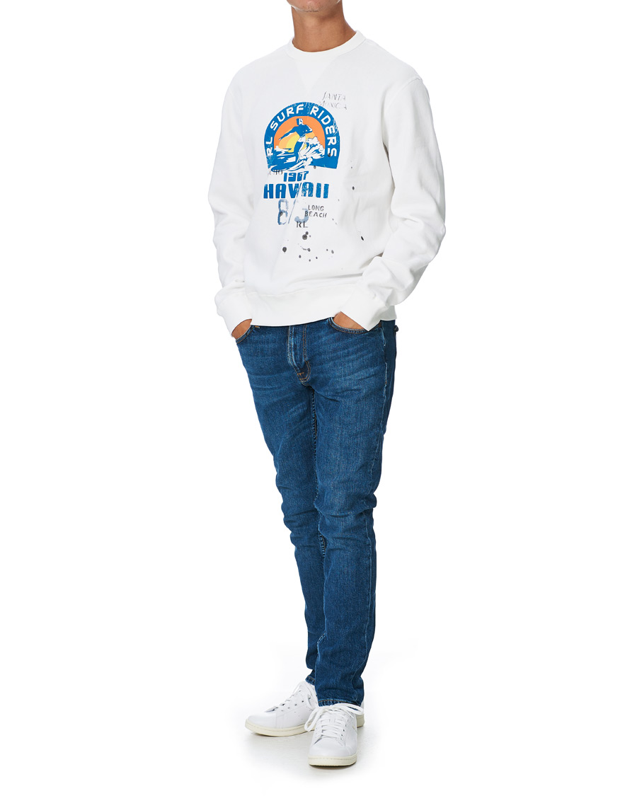 Men | Sweaters & Knitwear | Polo Ralph Lauren | Surf Riders Crew Neck Sweatshirt White