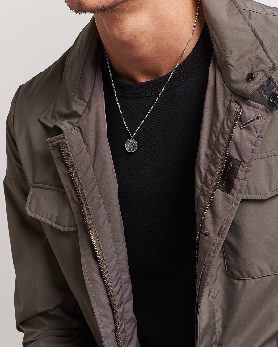 Men | New Nordics | Tom Wood | Coin Pendand Necklace Silver