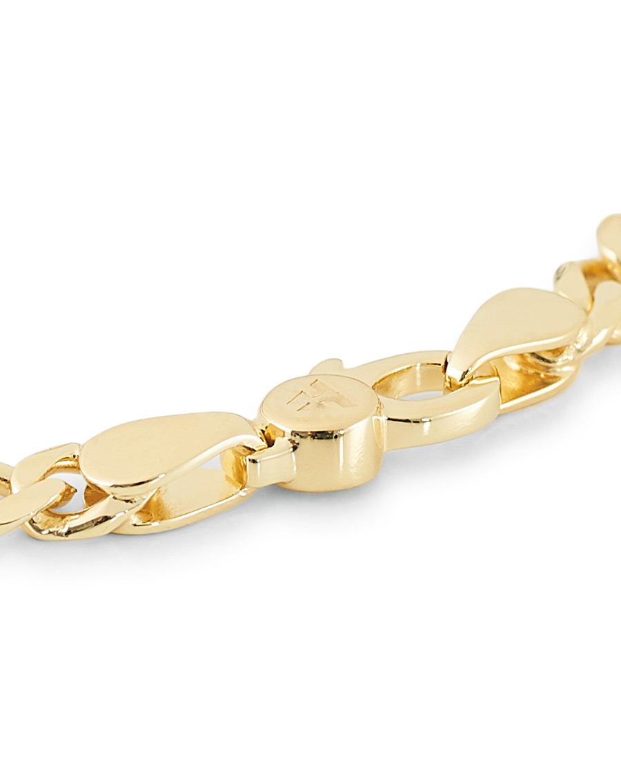 Men | Tom Wood Figaro Thick Bracelet Gold | Tom Wood | Figaro Thick Bracelet Gold