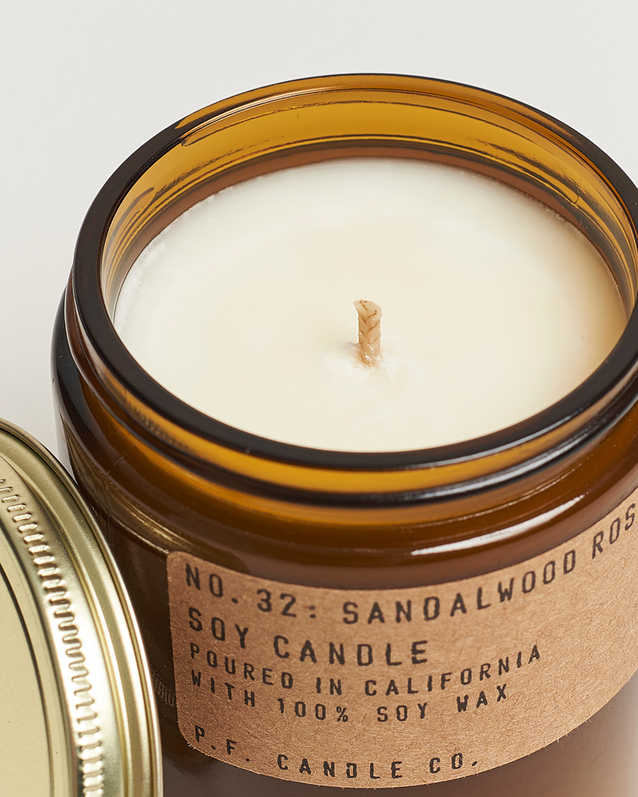 Men | Scented Candles | P.F. Candle Co. | Soy Candle No. 32 Sandalwood Rose 204g