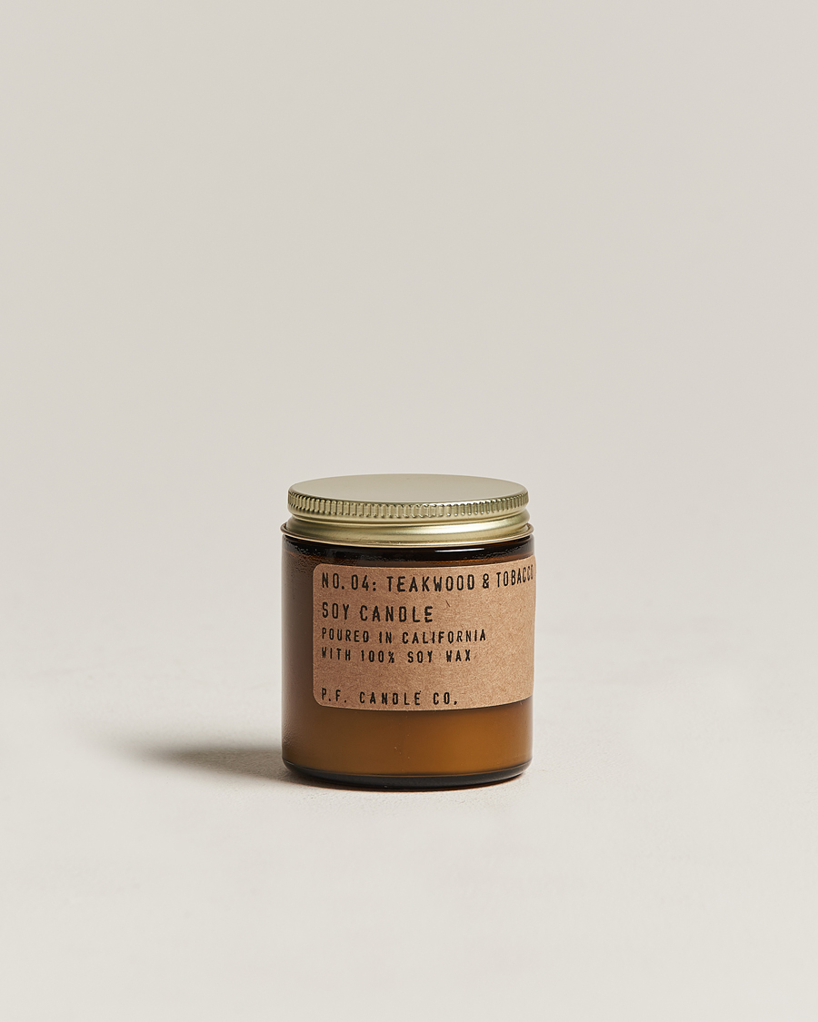 Men | Scented Candles | P.F. Candle Co. | Soy Candle No. 4 Teakwood & Tobacco 99g