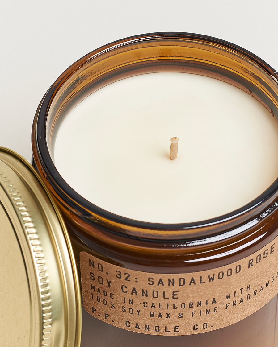 Men | Scented Candles | P.F. Candle Co. | Soy Candle No. 32 Sandalwood Rose 354g
