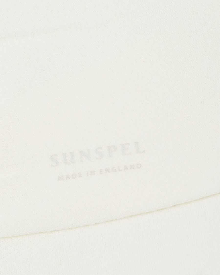 Men |  | Sunspel | Cotton Blend Socks White