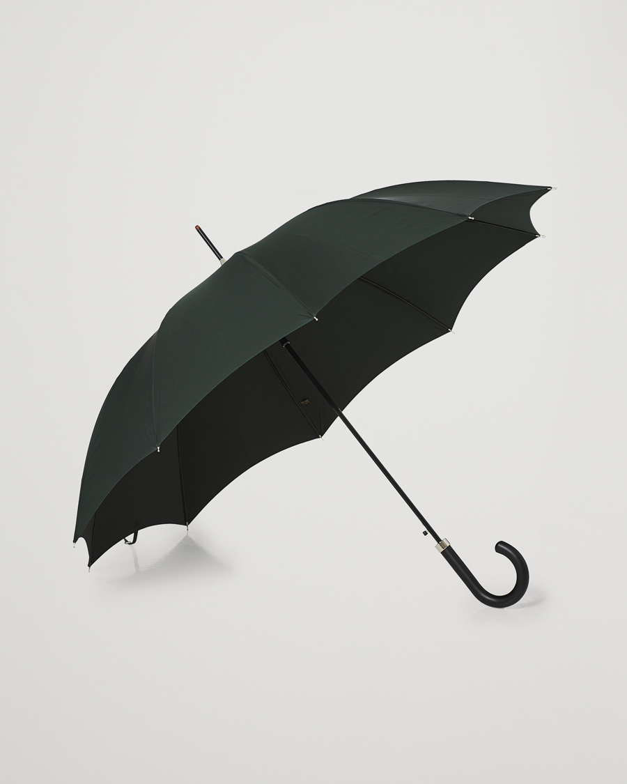 Men | Umbrellas | Fox Umbrellas | Hardwood Automatic Umbrella Racing Green