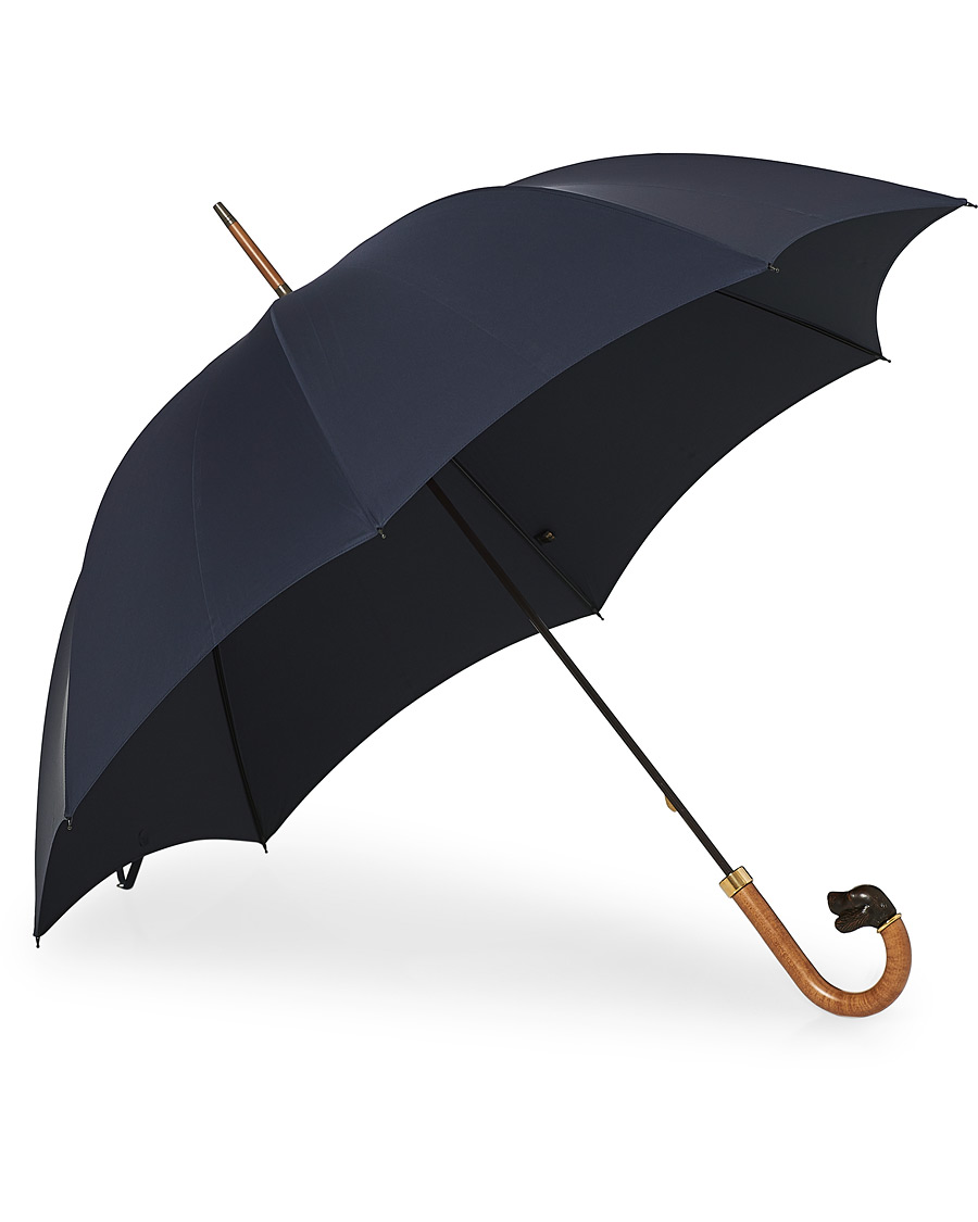 Men | Umbrellas | Fox Umbrellas | Brown Spaniel Umbrella Navy