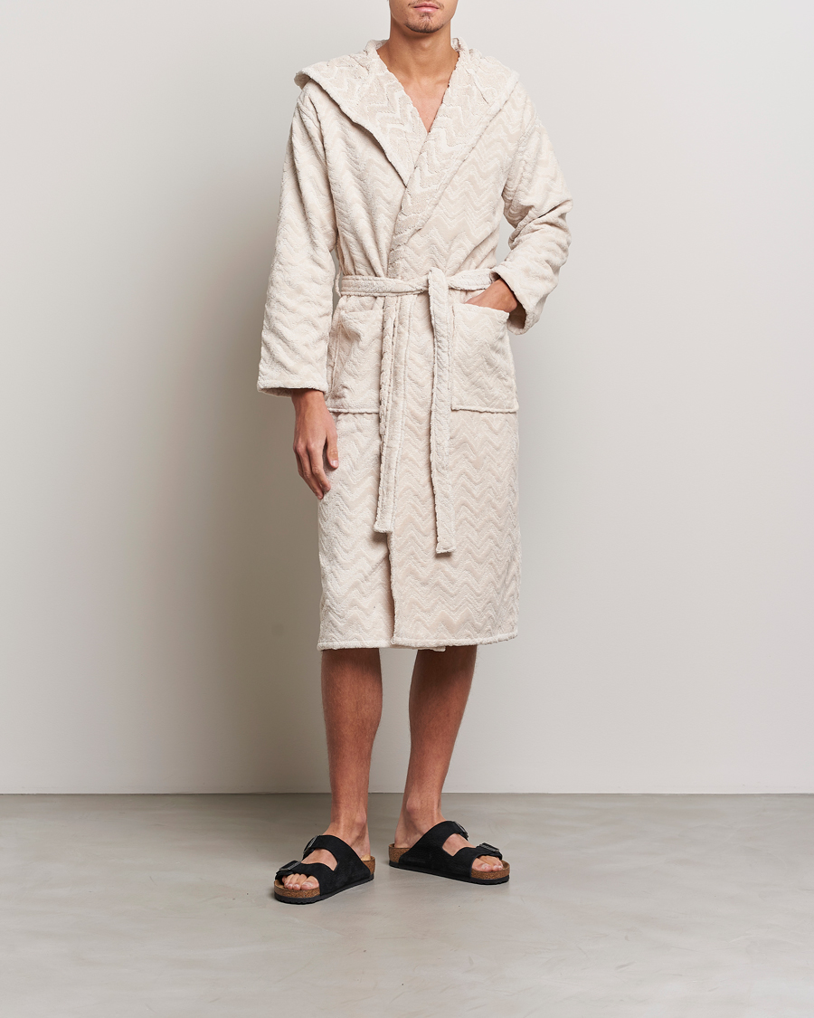 Men | Pyjamas & Robes | Missoni Home | Rex Bathrobe Cream