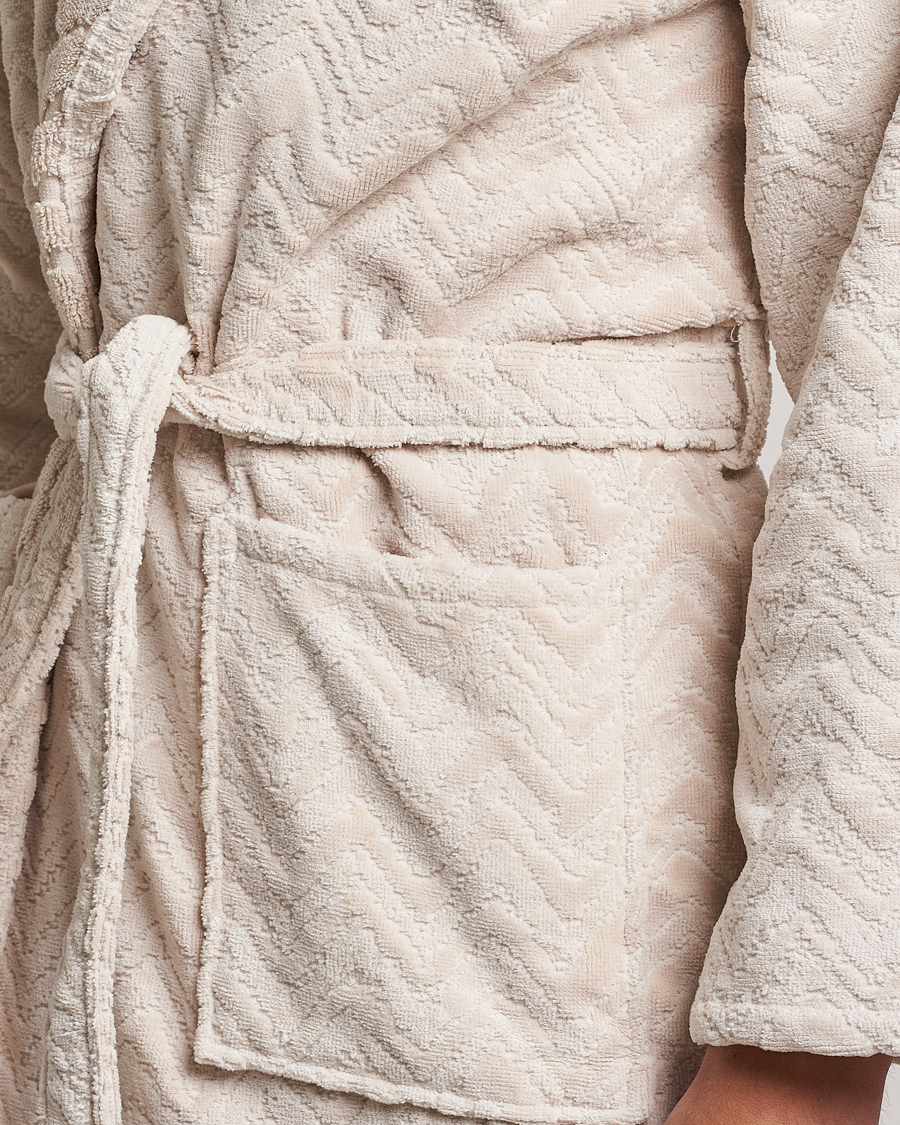 Men | Pyjamas & Robes | Missoni Home | Rex Bathrobe Cream