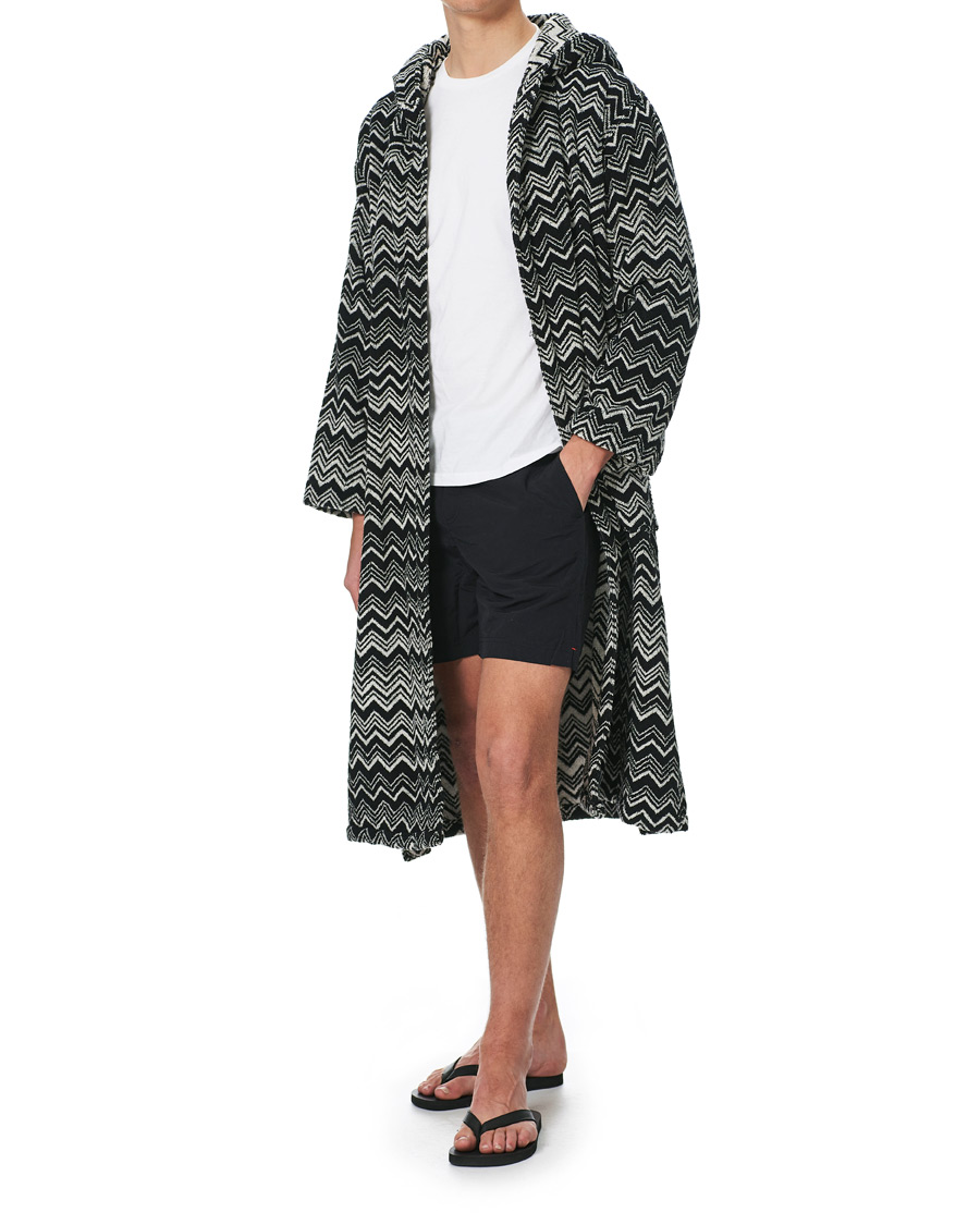 Men | Pyjamas & Robes | Missoni Home | Keith Bathrobe Black/White