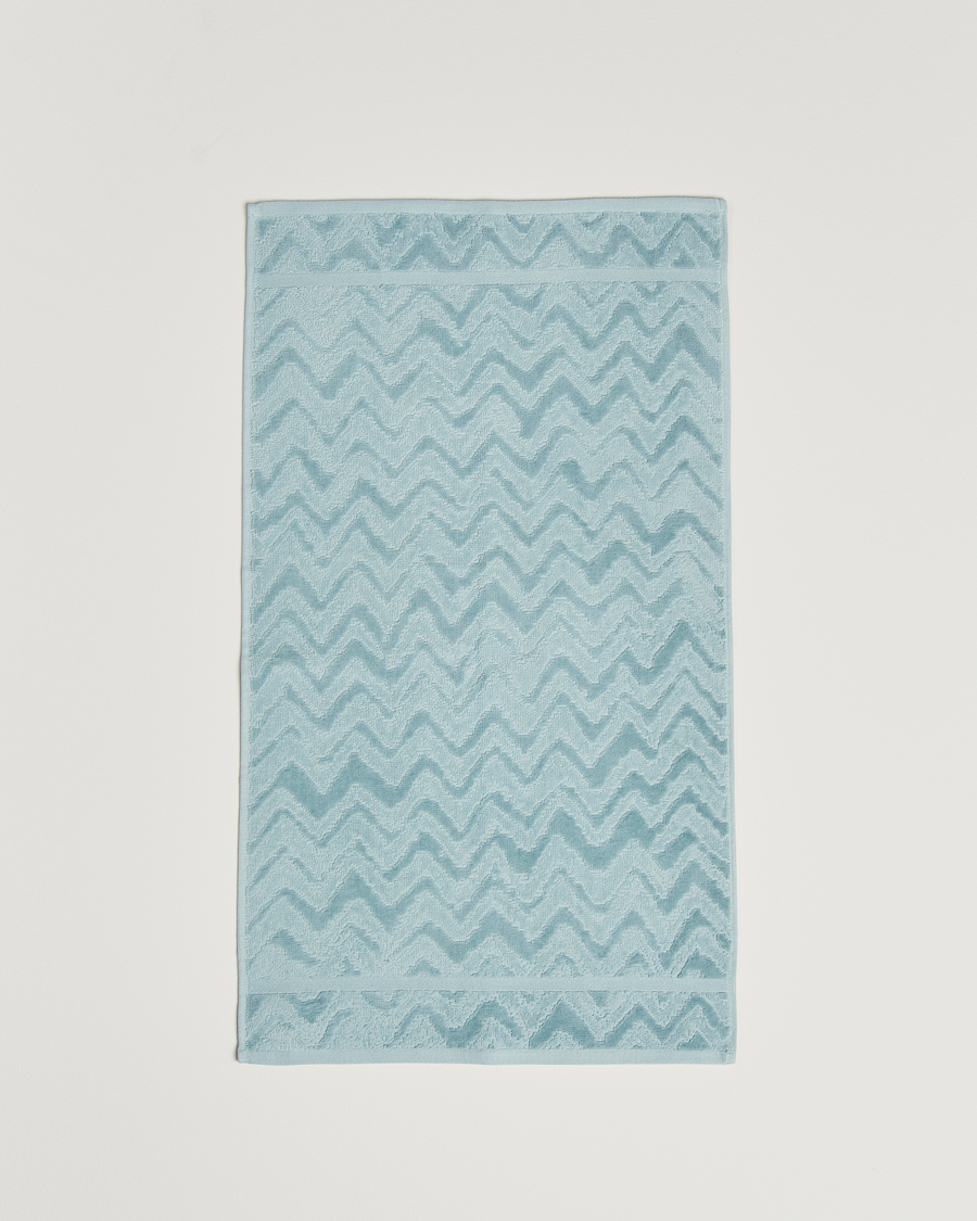 Men | Fabrics | Missoni Home | Rex Hand Towel 40x70cm Light Blue
