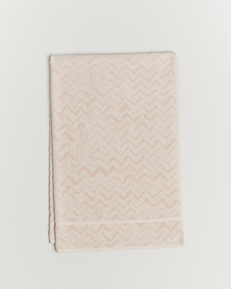 Men | Missoni Home Rex Bath Sheet 100x150cm Cream | Missoni Home | Rex Bath Sheet 100x150cm Cream