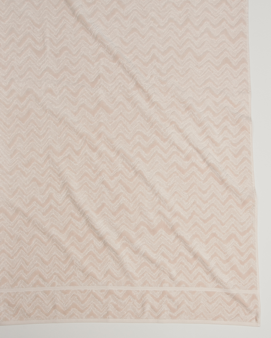 Men | Missoni Home Rex Bath Sheet 100x150cm Cream | Missoni Home | Rex Bath Sheet 100x150cm Cream