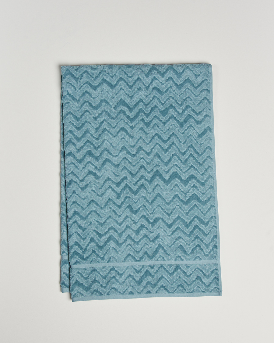 Men | Towels | Missoni Home | Rex Bath Sheet 100x150 cm Light Blue