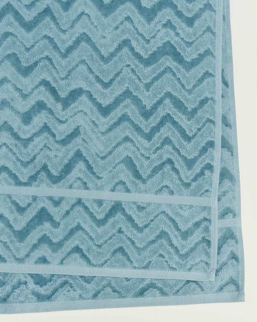 Men | Missoni Home Rex Bath Sheet 100x150 cm Light Blue | Missoni Home | Rex Bath Sheet 100x150 cm Light Blue