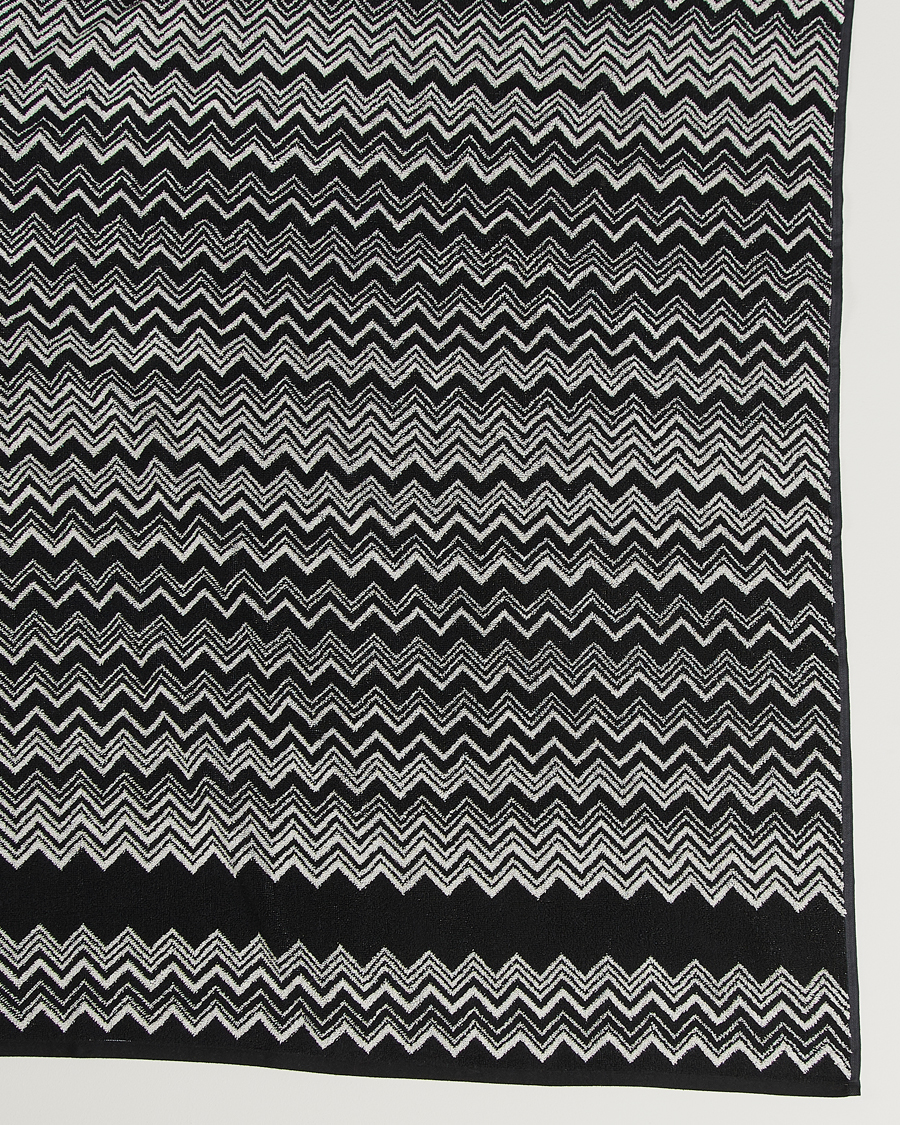 Men | Missoni Home Keith Bath Sheet 100x150 cm Black/White | Missoni Home | Keith Bath Sheet 100x150 cm Black/White