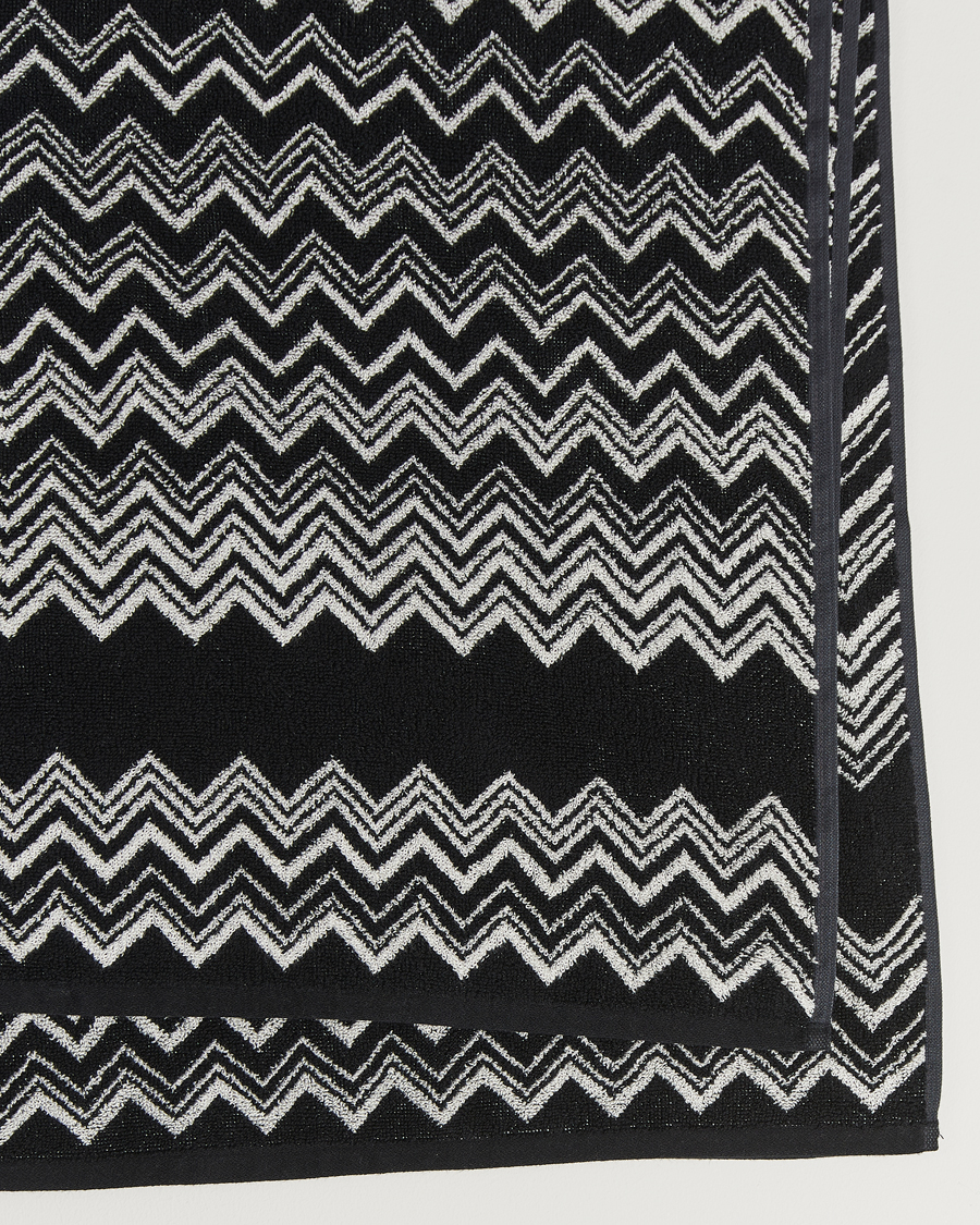Men | Missoni Home Keith Bath Sheet 100x150 cm Black/White | Missoni Home | Keith Bath Sheet 100x150 cm Black/White