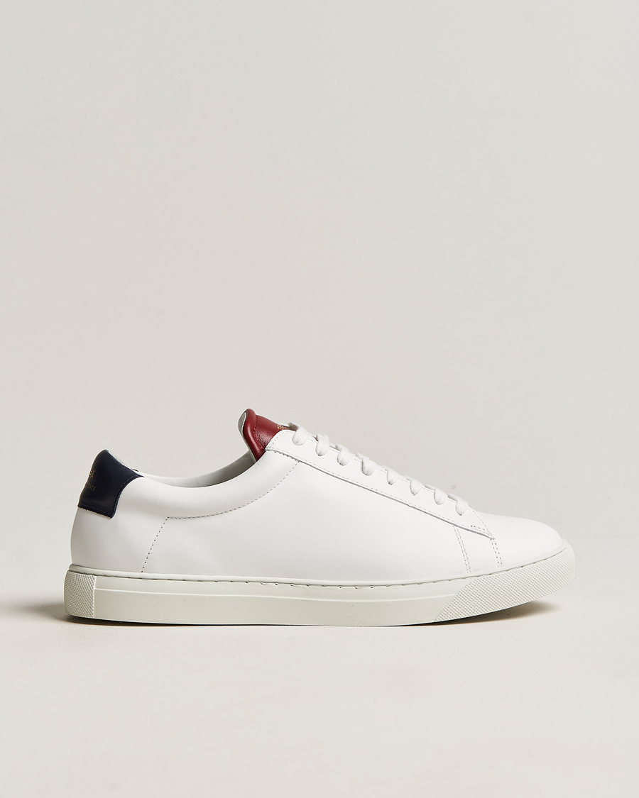 Men | Zespà ZSP4 Nappa Leather Sneakers White/France | Zespà | ZSP4 Nappa Leather Sneakers White/France