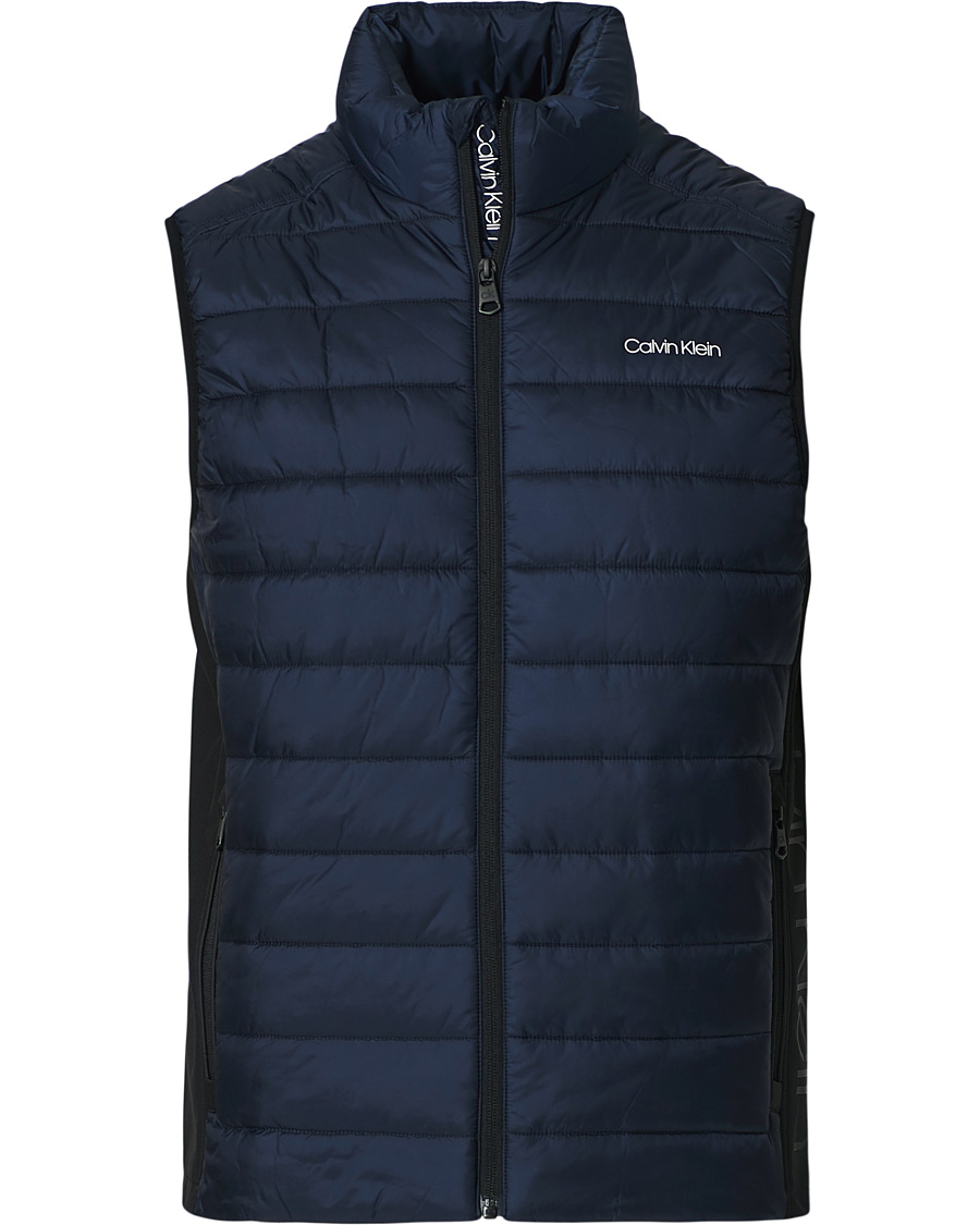 Men | Coats & Jackets | Calvin Klein | Essential Logo Down Vest Navy