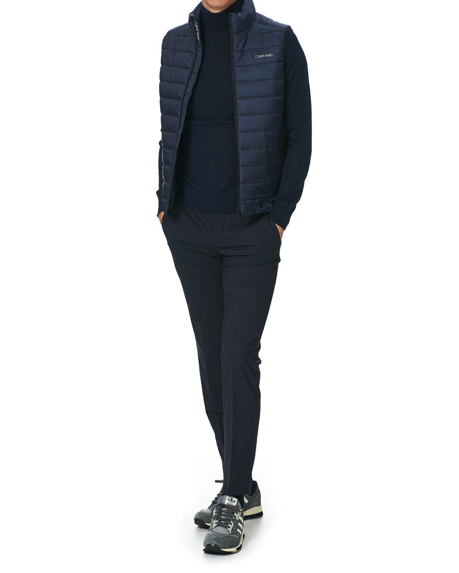 Men | Coats & Jackets | Calvin Klein | Essential Logo Down Vest Navy