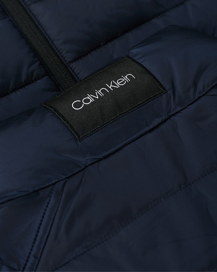 Men | Coats & Jackets | Calvin Klein | Essential Logo Down Vest Navy
