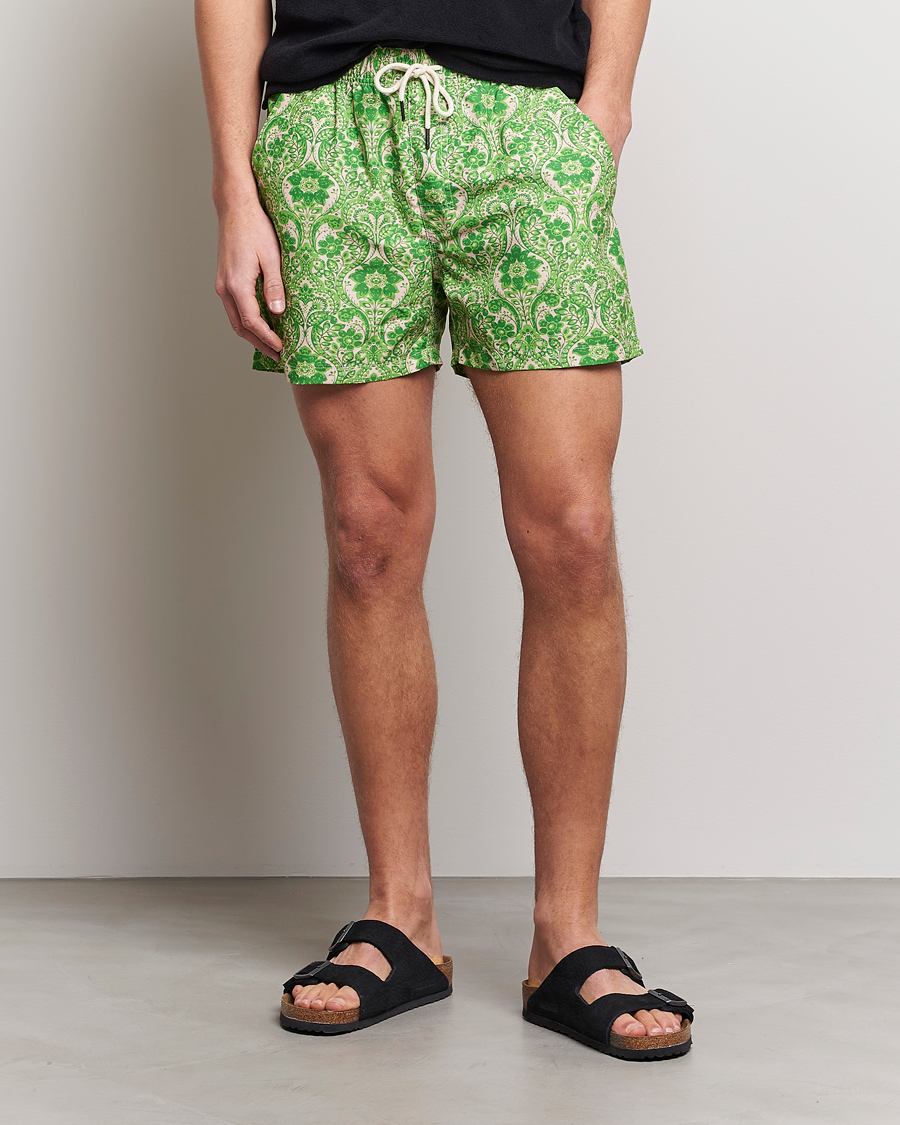 Men |  | OAS | Printed Swim Shorts Greenie