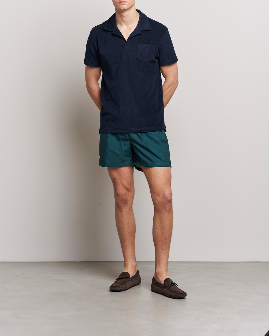 Men | Swimwear | OAS | Plain Swimshorts Dark Green