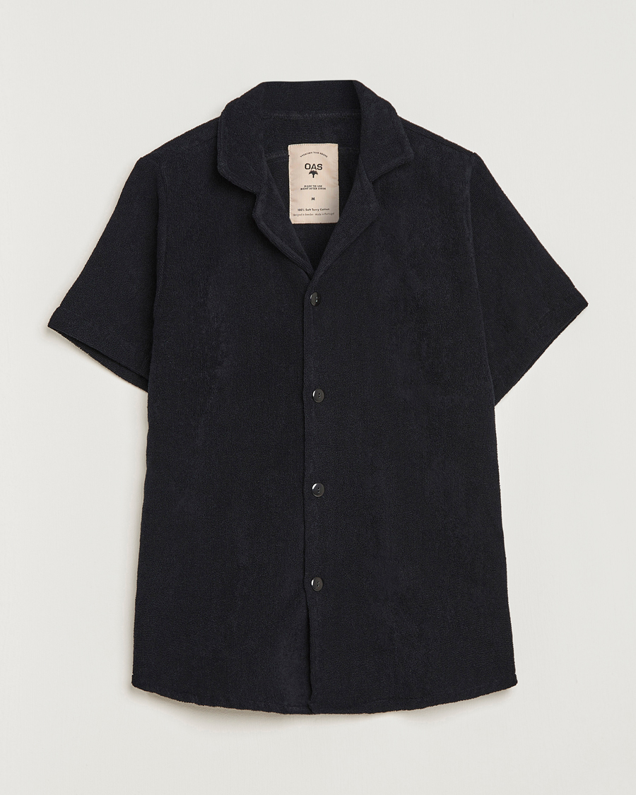 Men | The Terry Collection | OAS | Terry Cuba Short Sleeve Shirt Black