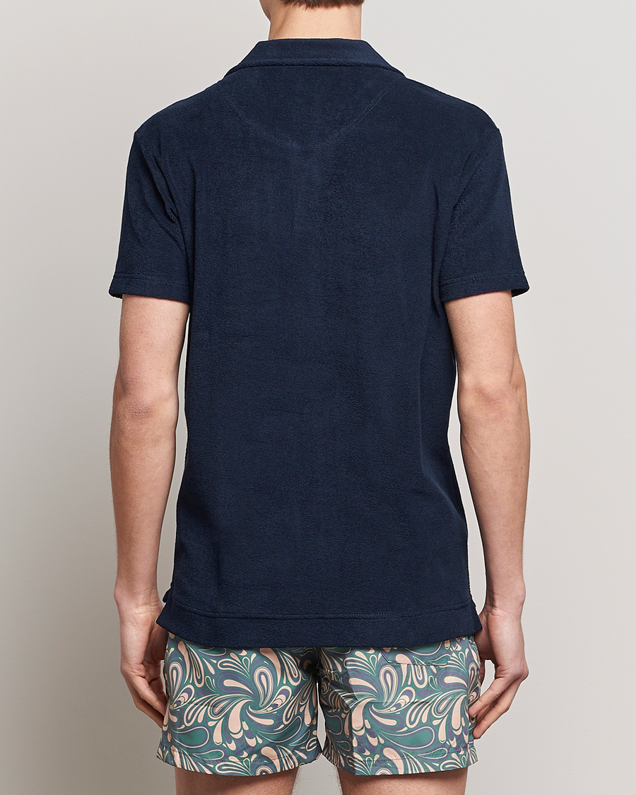 Men | Polo Shirts | OAS | Short Sleeve Terry Polo Navy