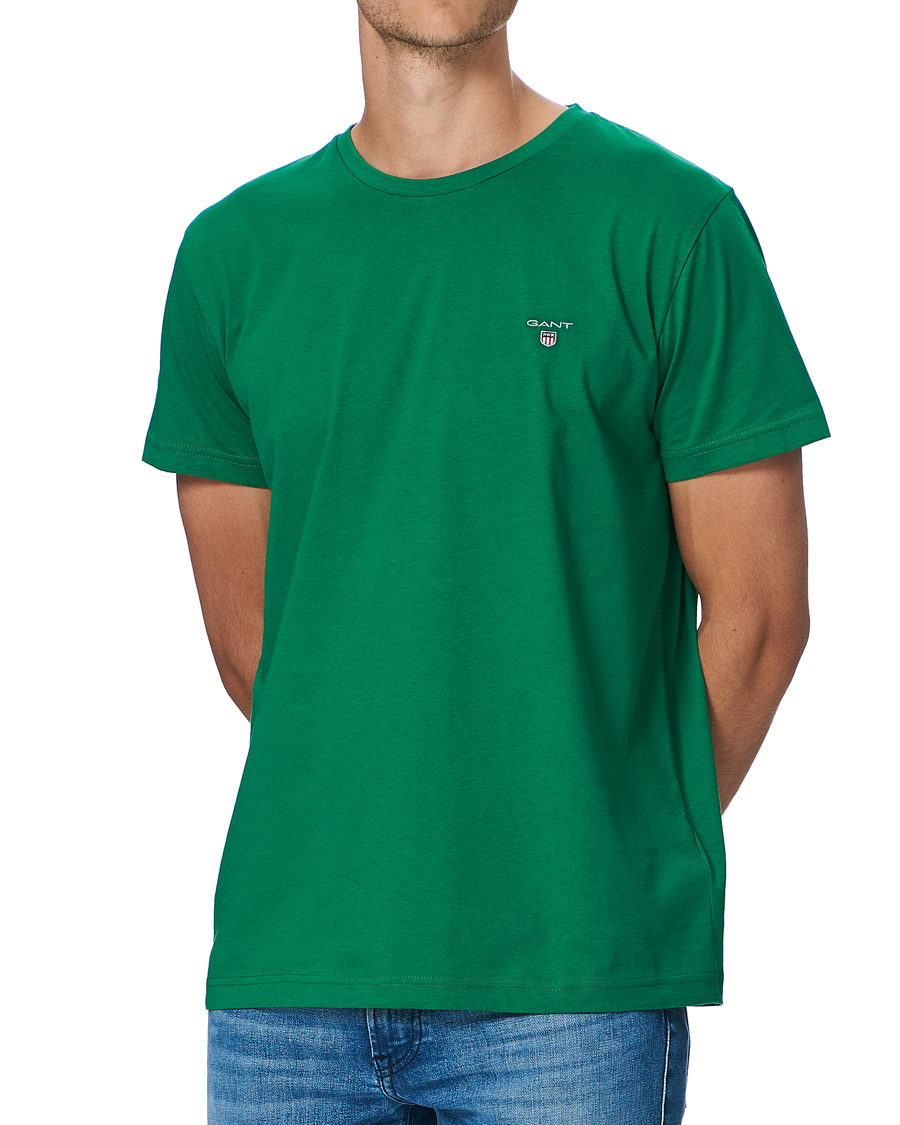 Men | T-Shirts | GANT | Original Crew Neck Tee Lavish Green
