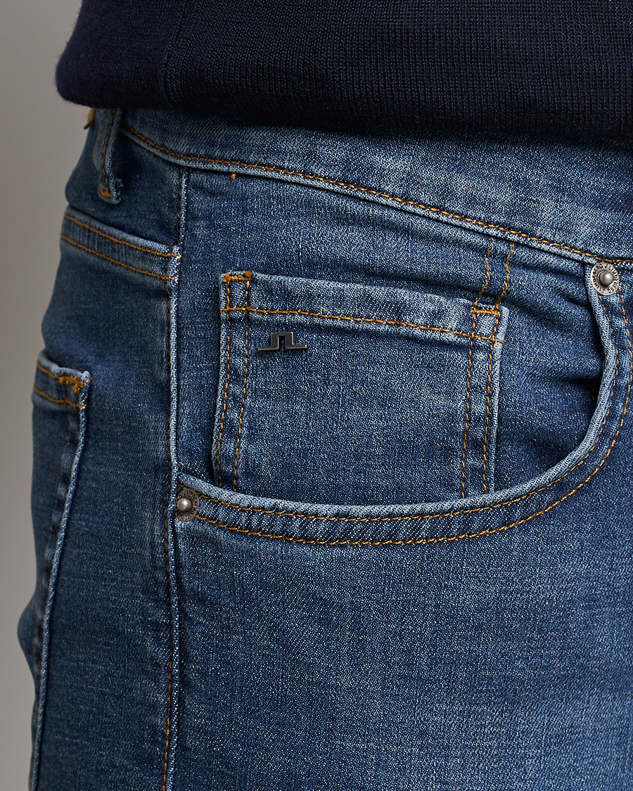 Men | Jeans | J.Lindeberg | Jay Active Super Stretch Jeans Mid Blue