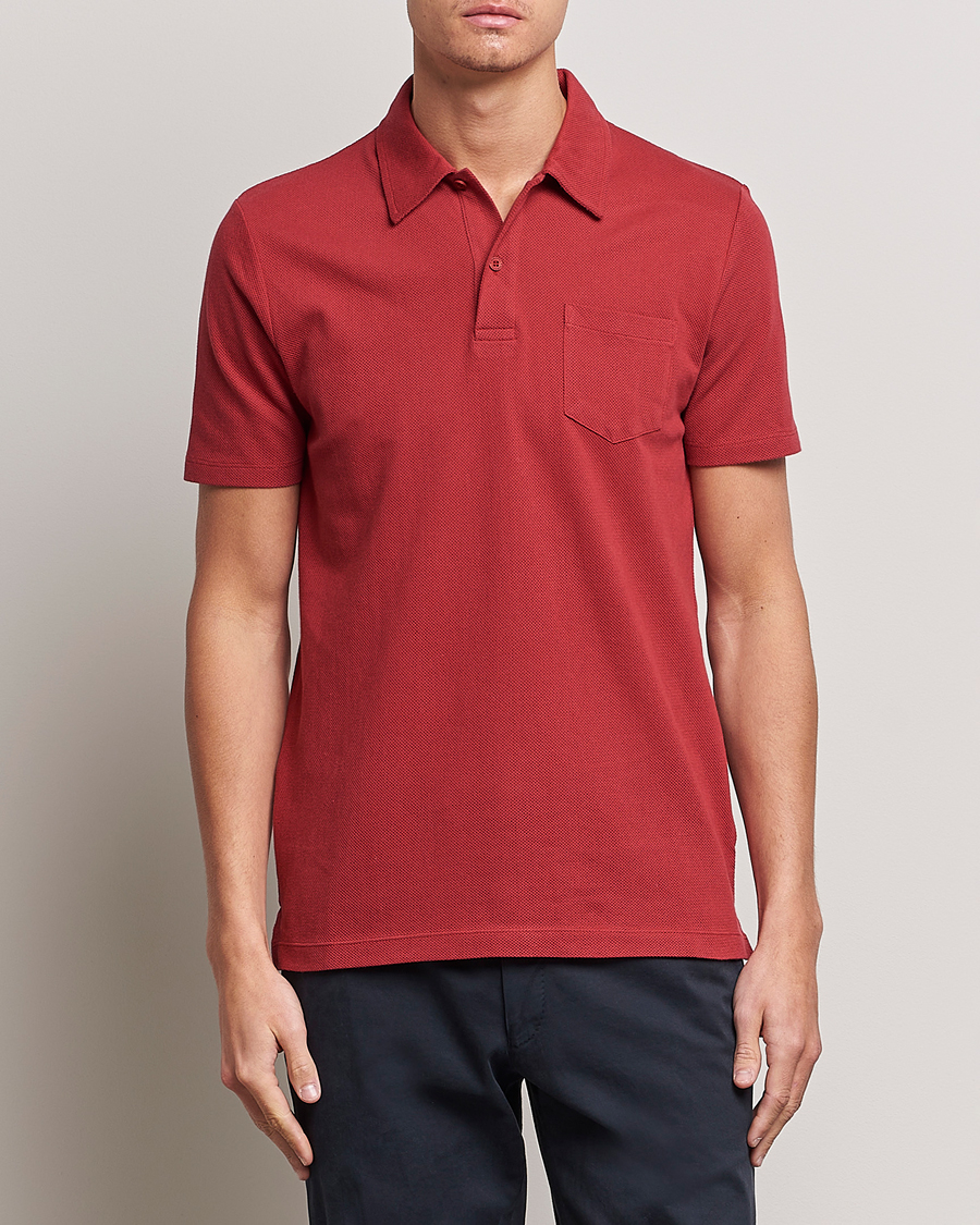 Men | Polo Shirts | Sunspel | Riviera Polo Shirt Wine