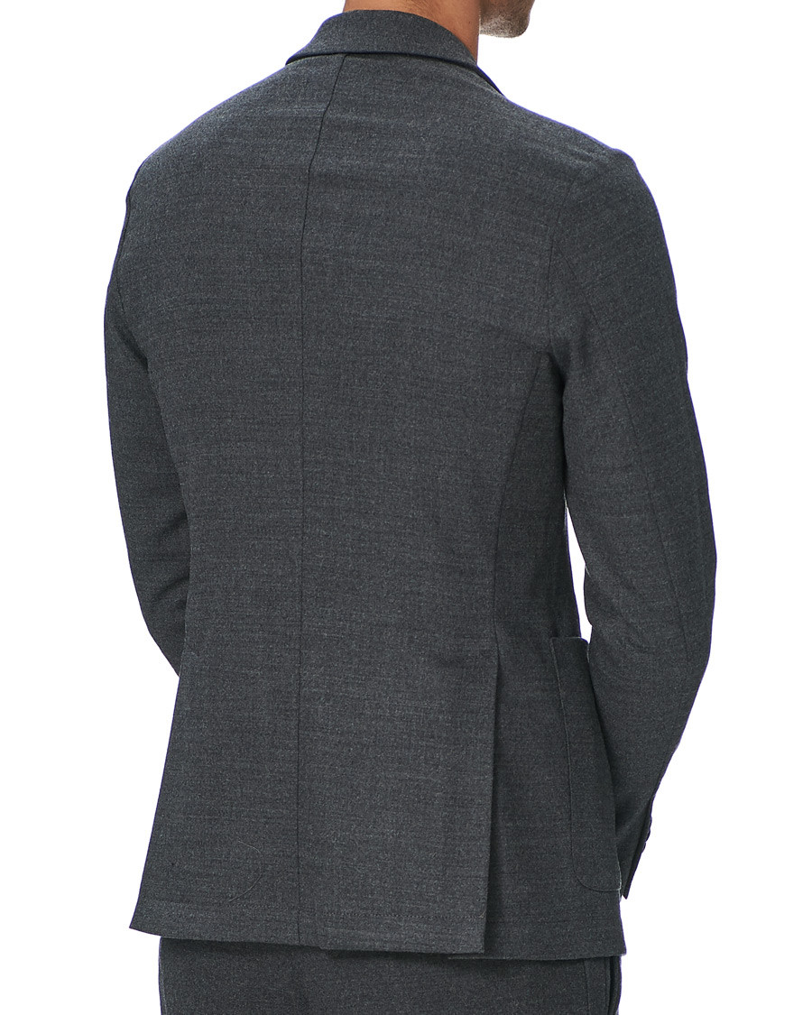 Men | Blazers | Barena | Borgo Unconstructed Flannel Blazer Grey Melange