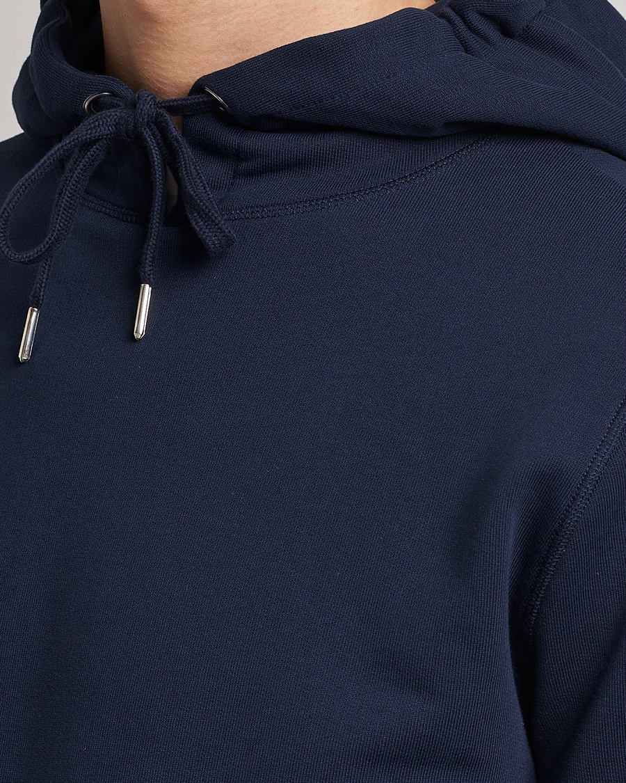 Men | Sweaters & Knitwear | Stenströms | Cotton College Hoodie Navy