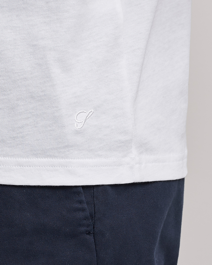 Men | T-Shirts | Stenströms | Solid Cotton T-Shirt White