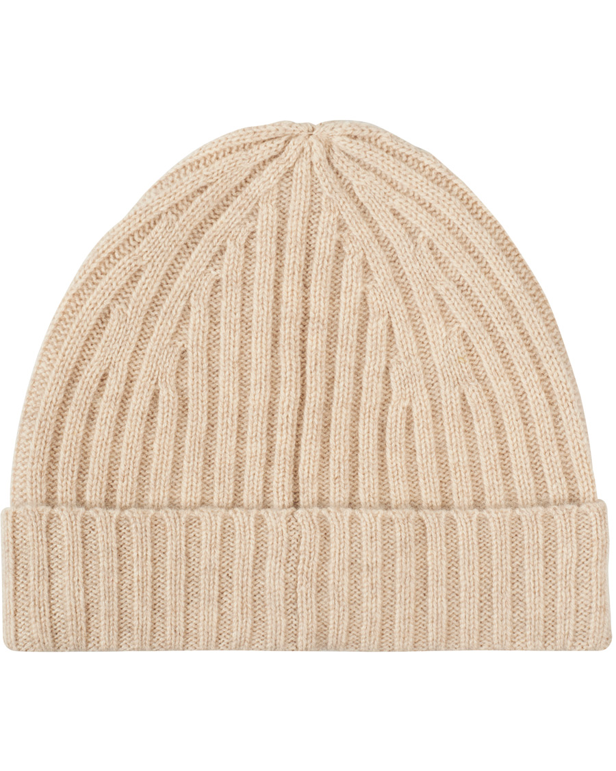 Men | Stenströms Ribbed Cashmere Hat Beige | Stenströms | Ribbed Cashmere Hat Beige