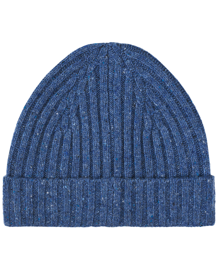 Stenströms Ribbed Donegal Merino Hat Blue at CareOfCarl.com