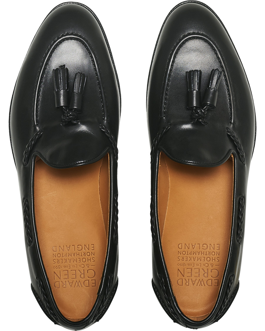 Men | Edward Green Belgravia Tassel Loafer Black Calf | Edward Green | Belgravia Tassel Loafer Black Calf