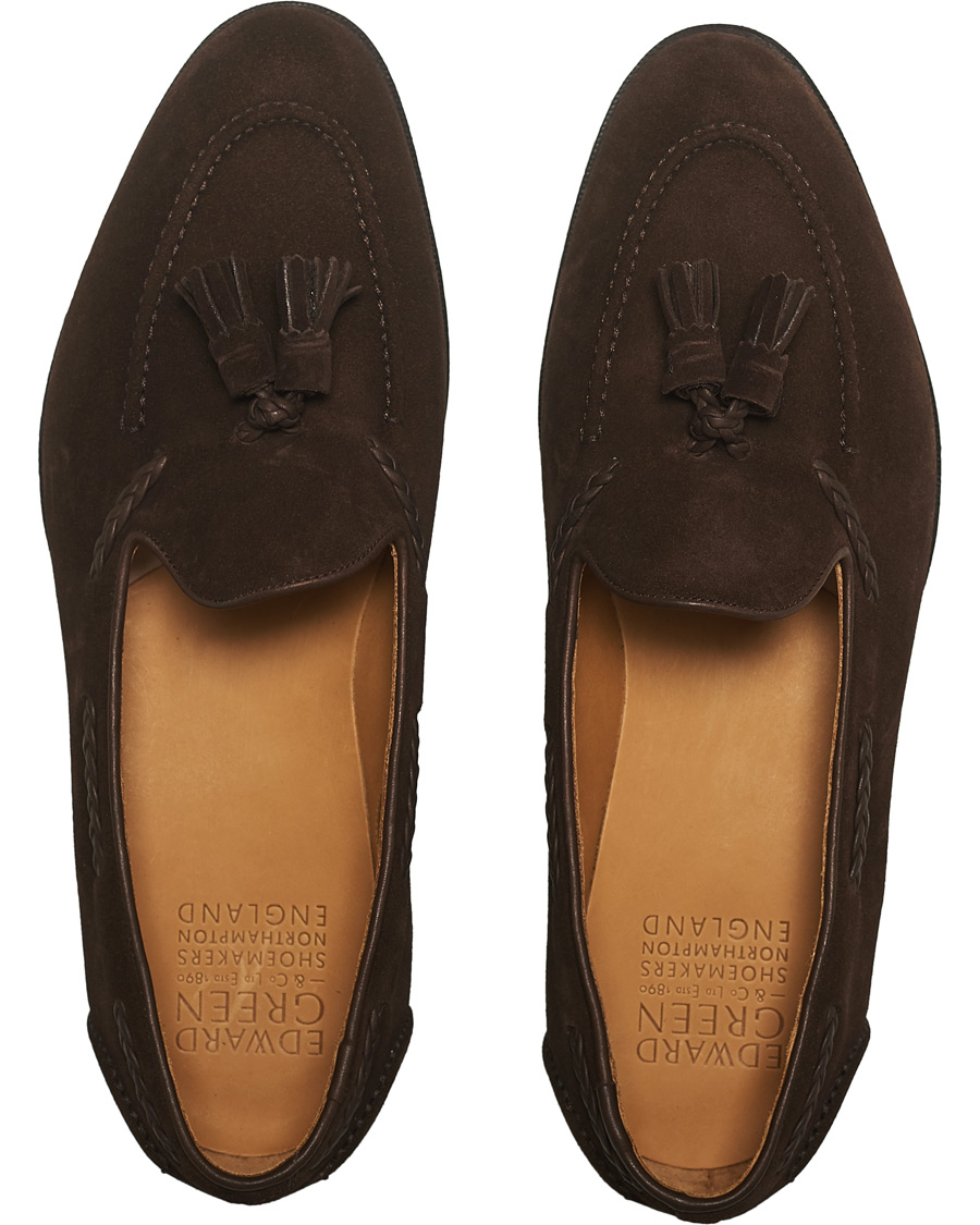 Men | Edward Green Belgravia Tassel Loafer Mink Suede | Edward Green | Belgravia Tassel Loafer Mink Suede