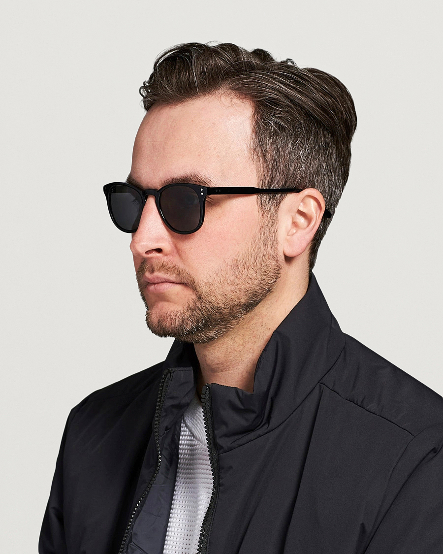 Men | D-frame Sunglasses | Nividas Eyewear | Vienna Sunglasses Shiny Black