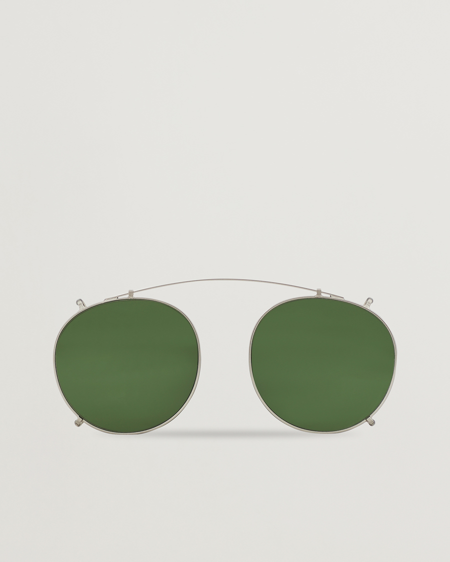 Men | Sunglasses | TBD Eyewear | Clip-ons Silver/Bottle Green