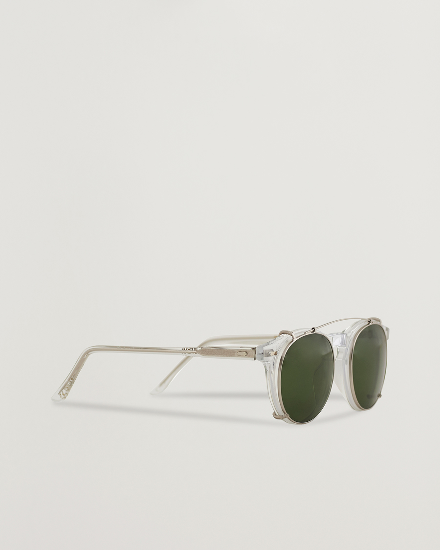 Men | Sunglasses | TBD Eyewear | Clip-ons Silver/Bottle Green