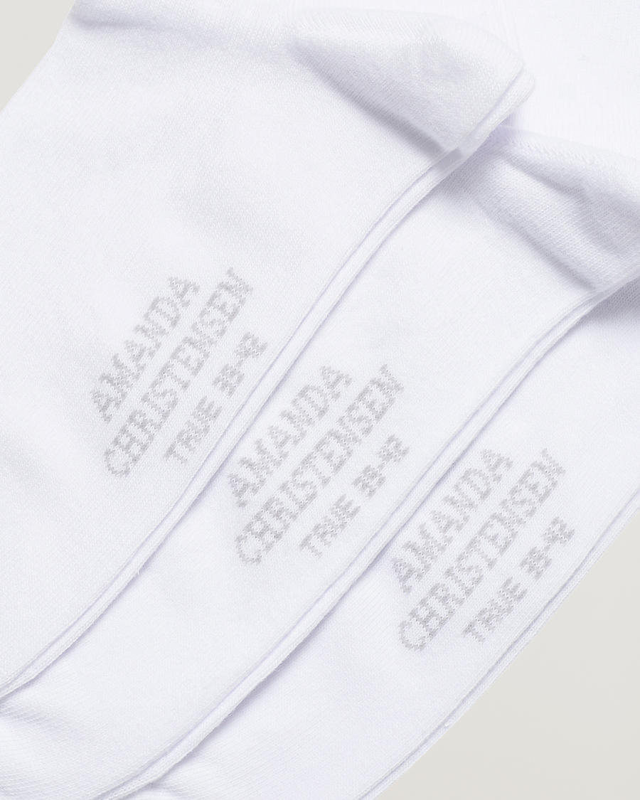 Men |  | Amanda Christensen | 3-Pack True Cotton Socks White
