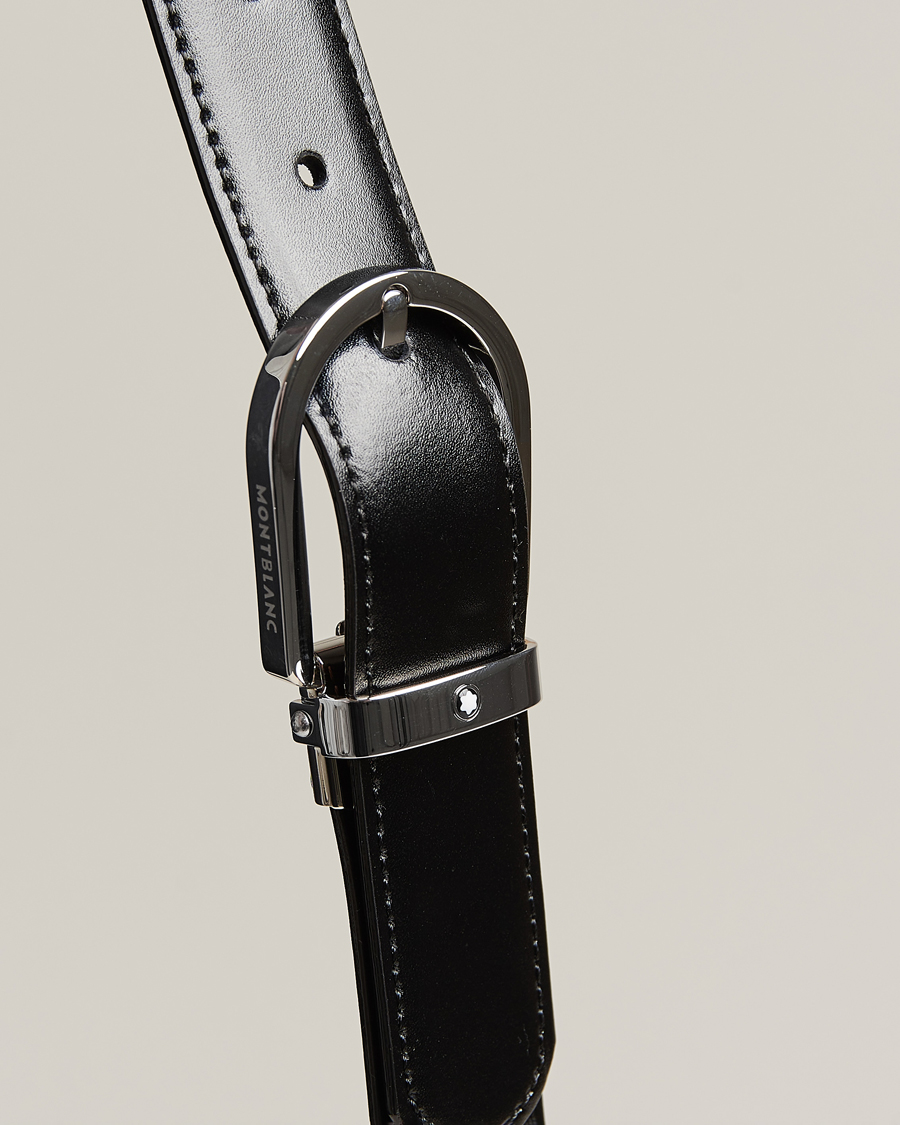 Men | Belts | Montblanc | Reversible Horseshoe Buckle 30mm Belt Black/Brown