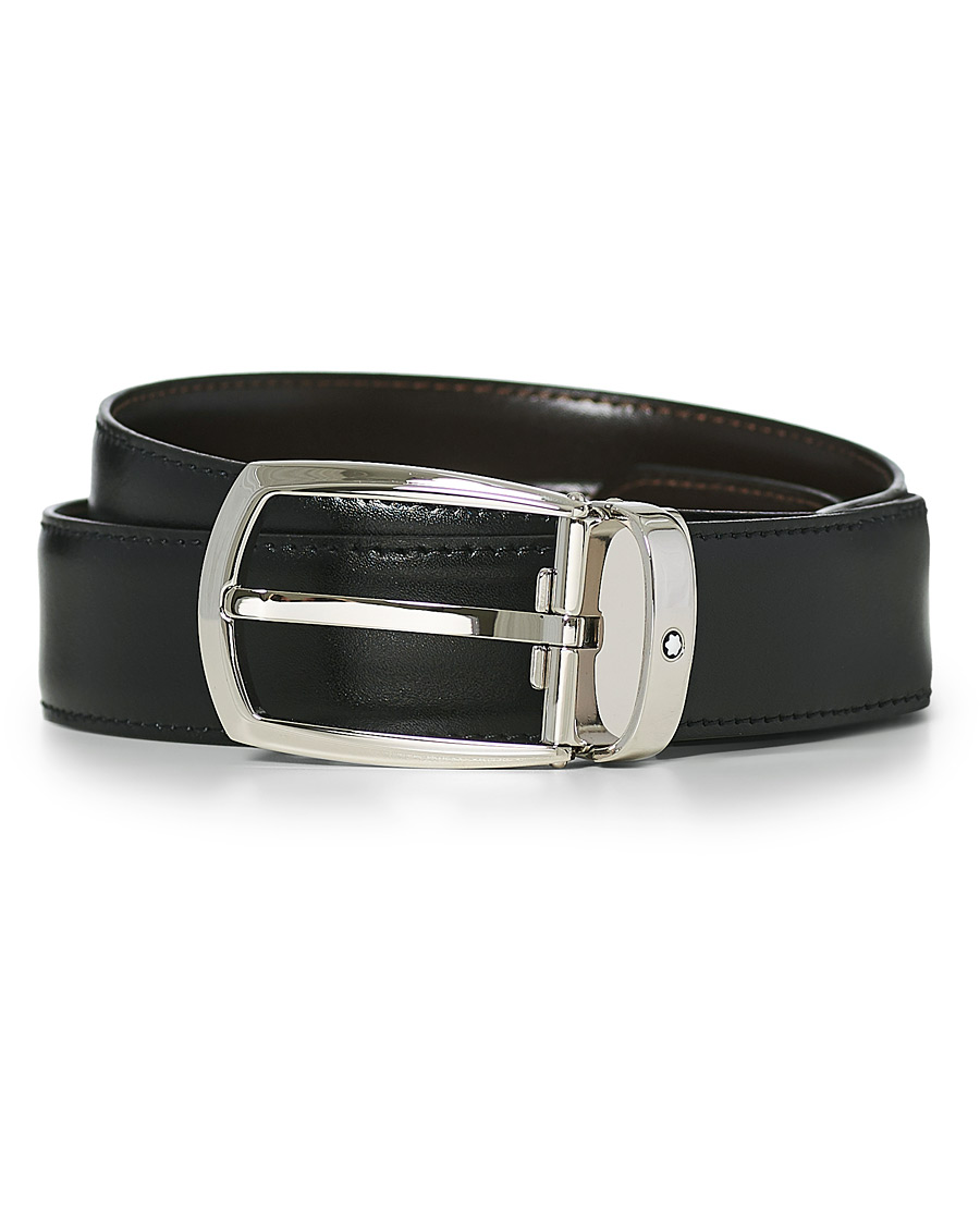 Men | Montblanc Oblong Horseshoe Buckle 30mm Belt Black | Montblanc | Oblong Horseshoe Buckle 30mm Belt Black